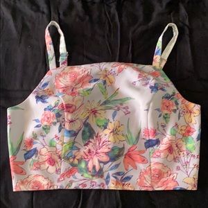 Flowered crop top